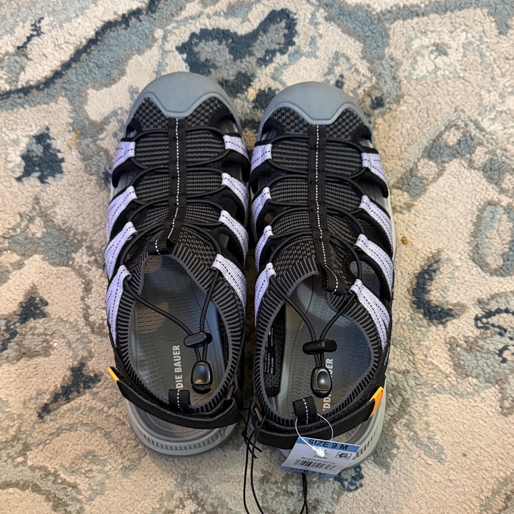 Eddie Bauer Black and Purple Water Sandals